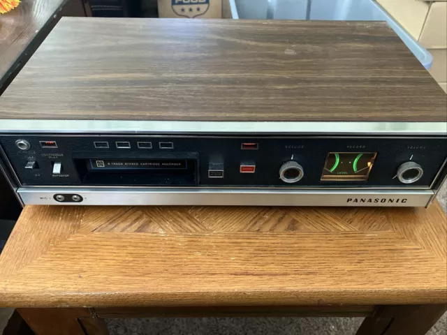 Vintage Panasonic RS-803US 8-Track Stereo Player & Recorder Read Description!