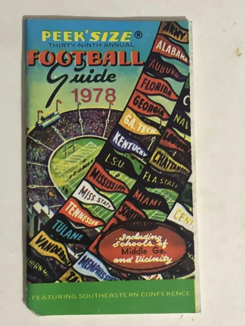 1978 Football Guide Peek’s Size vintage box2