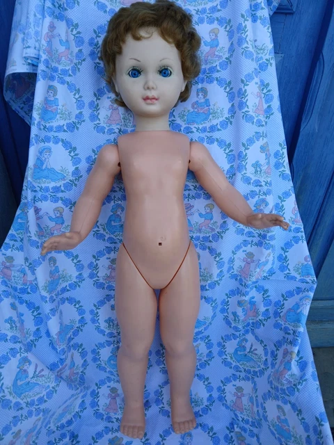 Grand Poupon, Poupée Bella PAPOUF annee 70 72 Cm Réf : 65.02