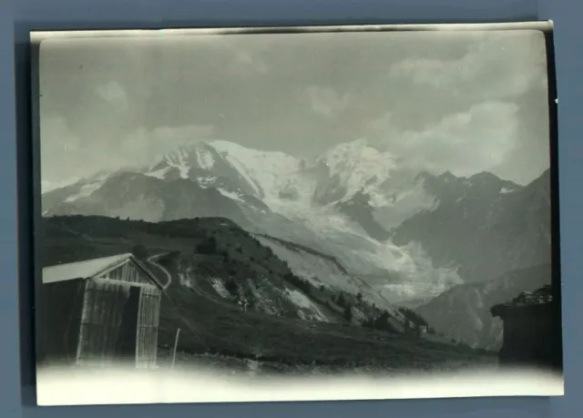 France, Col de Voza (Saint-Gervais-les-Bains, Haute Savoie)  Vintage silver prin