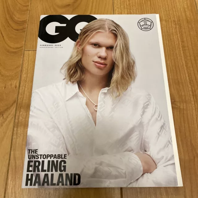 **Erling Haaland Man City Uk Gq Magazine Subscribers Edition February 2023**