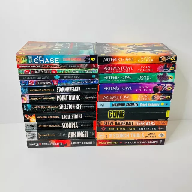 Children Teen YA Fiction 23 Book Bundle - Horowitz; Dashner; Shan; Colfer +