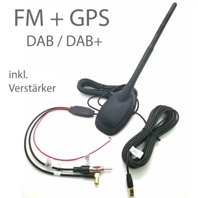Kombiflex Dachantenne - GPS, AM/FM, DAB/DAB+ - Fakra - aktiv - Shark 2 -  Calearo 7677810
