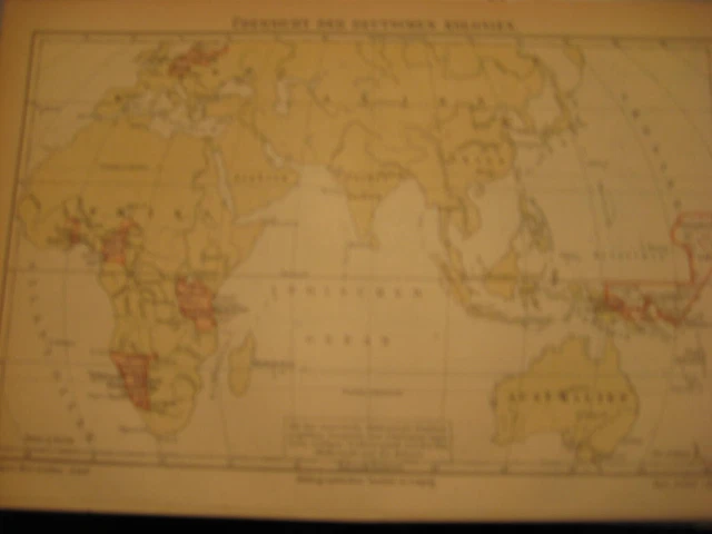 Karte von 1897 Europa Kolonien in Afrika-Franz.Brit.Itl.Nl.Port.Sp u.a.-Original