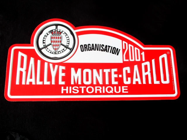 Plaque Officielle Métal Rallye Monte Carlo 2011 – 40 X 20 Cm