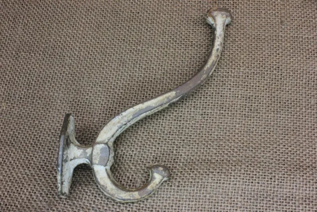 Old Coat Hook House Clothes Tree Bath Robe Hanger Rustic Gray Vintage Mission