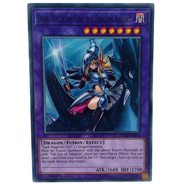 YUGIOH DARK MAGICIAN Girl The Dragon Knight LEDDENA36 Common 1ère