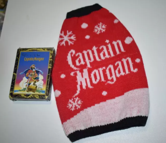 Vintage Captain Morgan Playing Cards & Koozie Bottle Bag Christmas Koozie (Pcb)