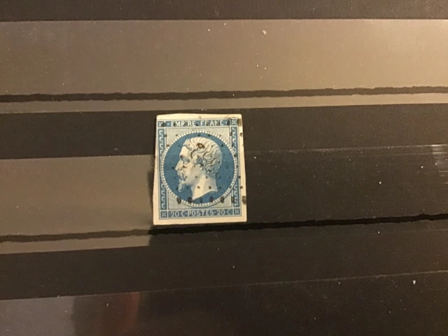 Lot 7 timbre de France type Napoleon III n°14Bc Obl los PC 3552 Cote 10 euros 