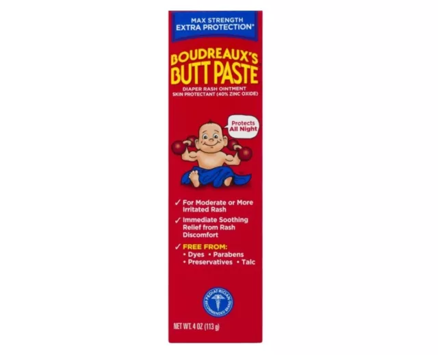 Butt Paste Diaper Rash Ointment Maximum Strength