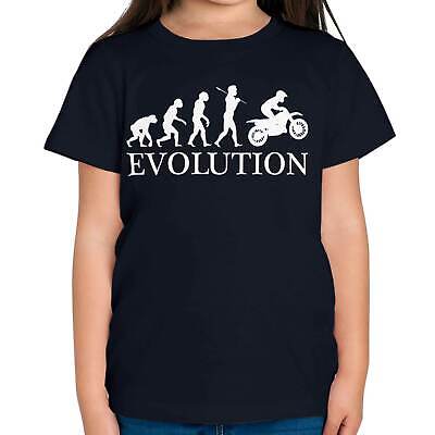Motocross Evolution Of Man Kids T-Shirt Tee Top Gift Moto X Clothing