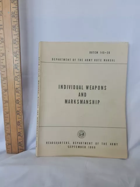 ROTCM 145-30 manual 1966 "Individual Weapons and Marksmanship"