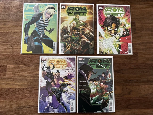 Marvel Comics Iron Fist #1 2 3 4 5 Complete Series Run Lot NM