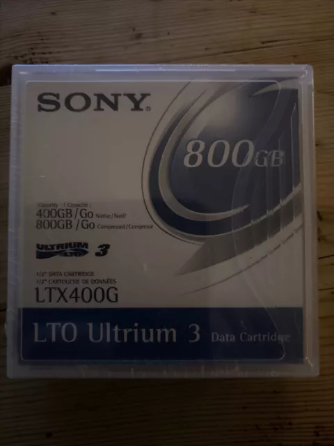 Sony Ultrium LTO-3 800GB Data Cartridge LTX400G NEW & SEALED