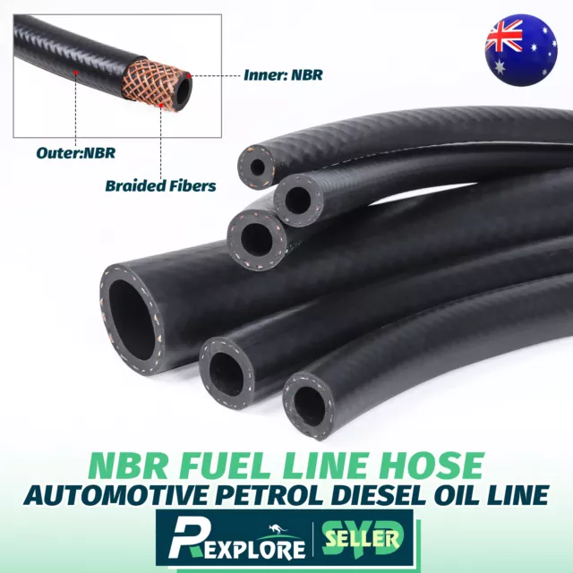 Marine Fuel Hose Nitrile Rubber Hose Car Petrol Pipe Gas Oil Line Flow Resistant