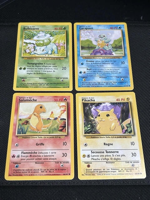 Lot De 5 Peluches Pokémon HASBRO - Carapuce, Pikachu, Psykokwak, Têtarte, Mélofée