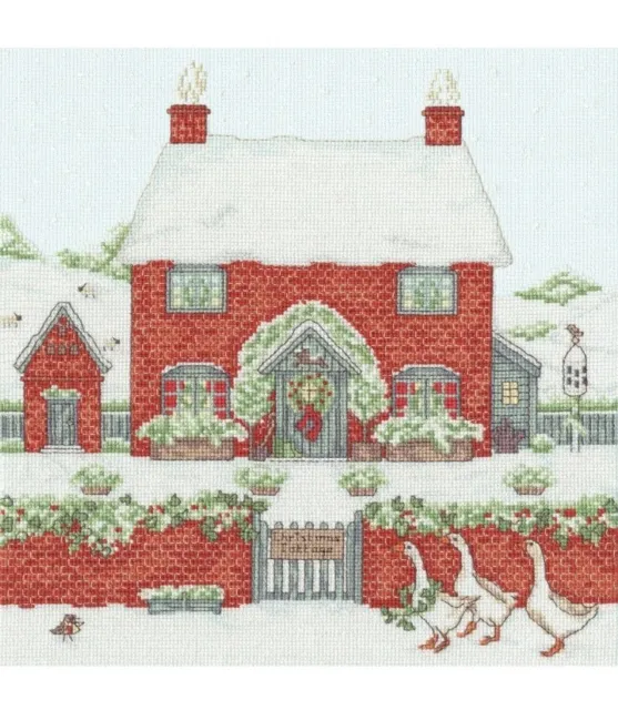 Bothy Threads ~ Counted Cross Stitch Kit ~ A Country Estate ~ Christmas Cottage