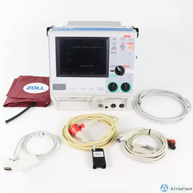 Zoll M Series CCT 3 Lead ECG, Pacing, IBP1, IBP2, Masimo SpO2, EtCO2, NIBP