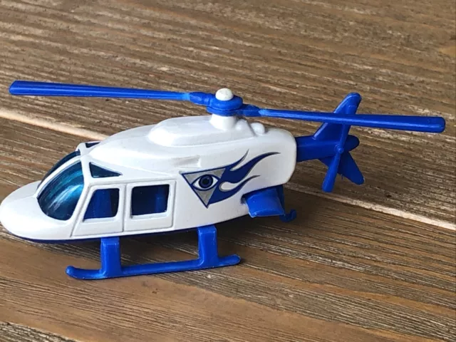 Hot Wheels NEWS CHOPPER HELICOPTER Auge in the Sky 1:64 Druckguss 1989 sehr guter Zustand