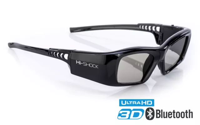 Hi-SHOCK 3D-Brille Black Diamond für Samsung Sony Panasonic aktive 3D TVs - akku