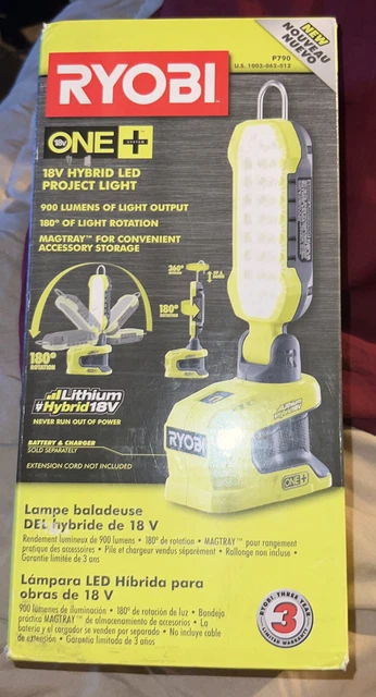 Luz de proyecto LED híbrida Ryobi P790 18V