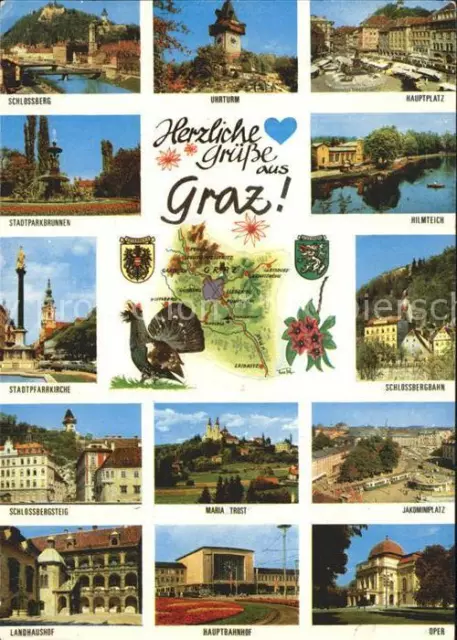 72399467 Graz_Steiermark Schlossberg Stadtpark Hauptplatz Schlossbergbahn Oper G