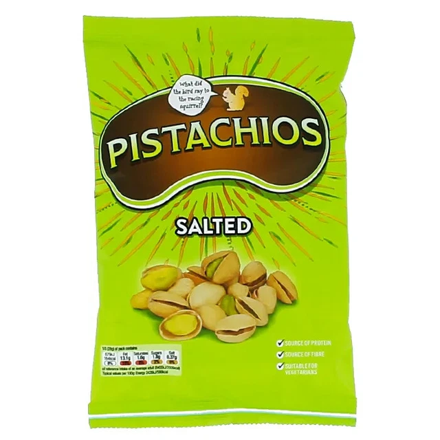10 x Noci di Pistacchio Arrostite e Salate in Guscio 85g