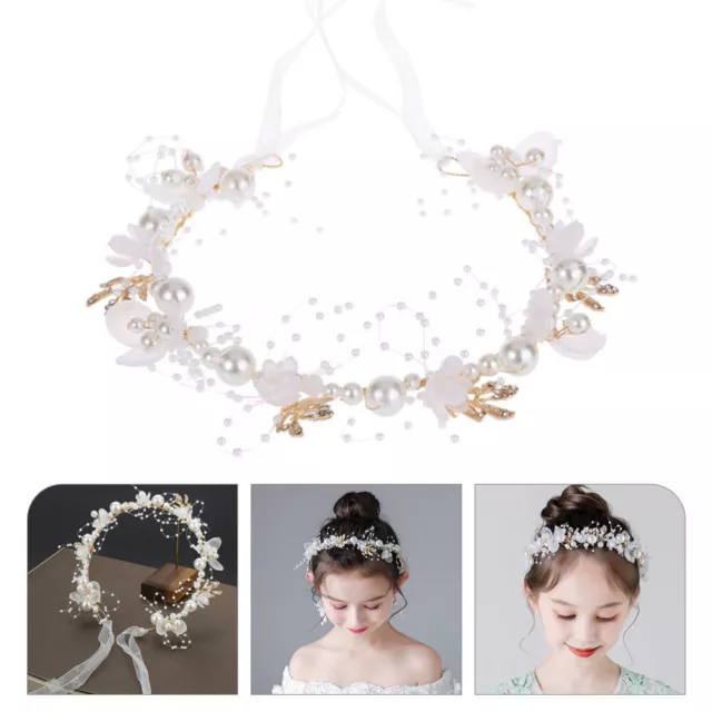 Cloth Girls Headwear Child Bride Headpieces for Wedding Flower Headdress