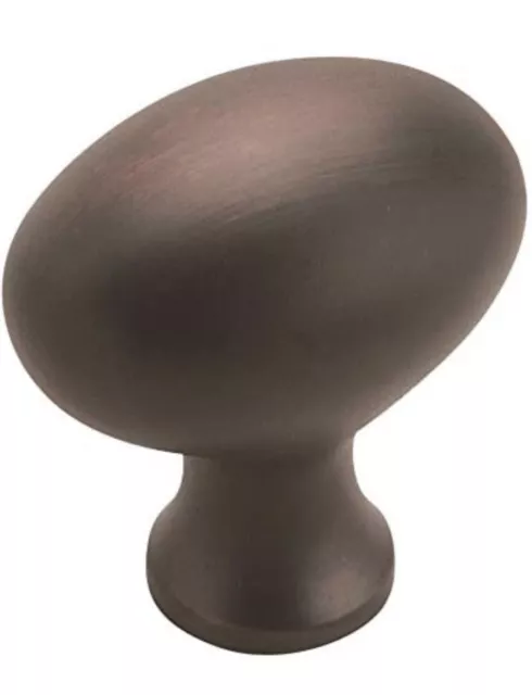 Amerock Oval Oil Rubbed Bronze Cabinet Door Drawer Knob Pull BP1443-ORB