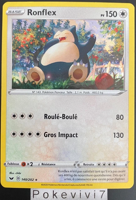 Pokemon Card RONFLEX 140/202 Holo Point Sword and Shield 1 EB01 EN NEW