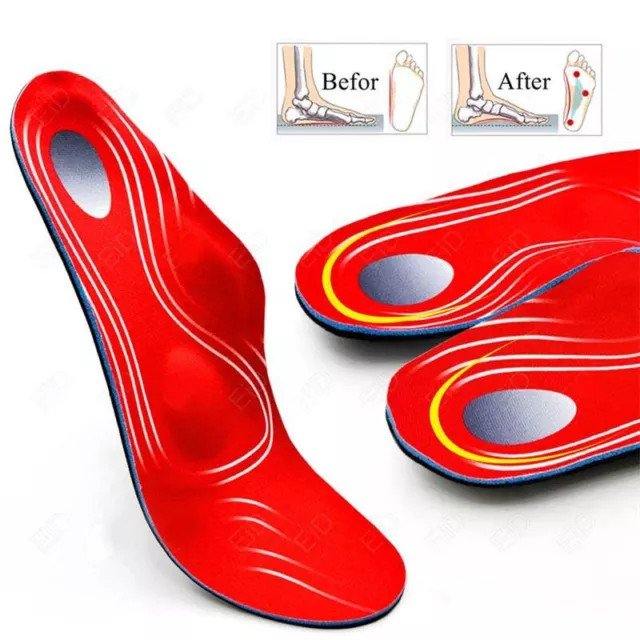 Orthotic Insole High Arch Foot Support Flat Feet Plantar Fasciitis inner soles