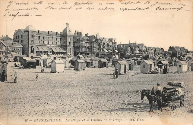 BERCK-PLAGE - la Plage et le casino de la plage