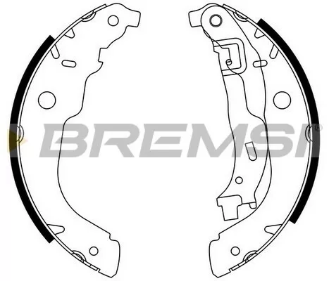 New Rear Brake Shoes to Fit: Citroen DS3 2010-2015 With 228mm Drums