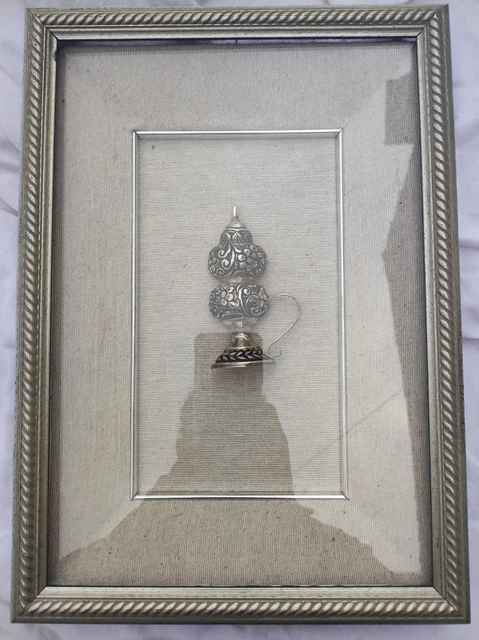 Ancien Brûleur Encens En Porcelaine Japonais - Motif Noël - Pour Pot-pourri