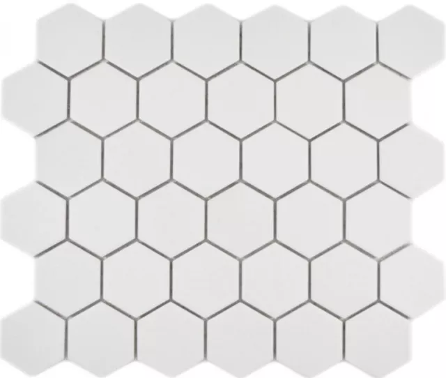 Cerámica Mosaico Hexágono Blanco R10B Plato de Ducha Baldosa Azulejos Cocina K