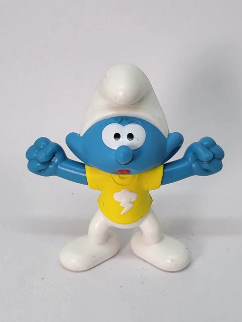 Figurine Schtroumpf McDonald's 2018 - Mémé Schtroumpf 7 Cm, Occasion En Très Bon état