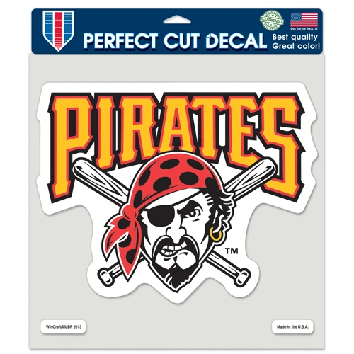 PITTSBURGH PIRATES JOLLY Roger Logo Cut Decal 8"X8" Perfect For Windows