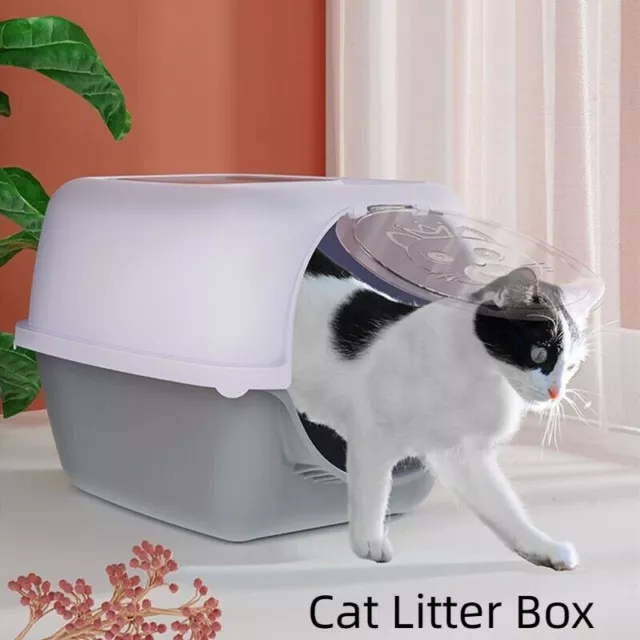 Au large Cat Litter Box Toilet  Fully Enclosed Detachable Pet Bedpan Send Shovel