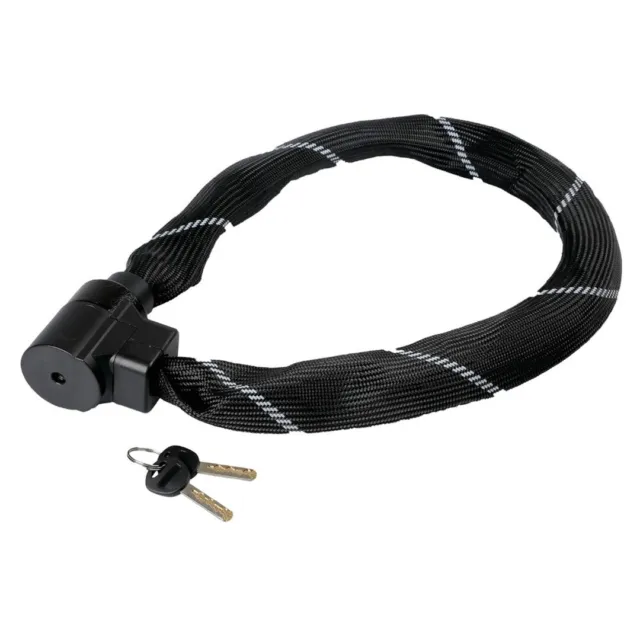 Anti-theft cable lock TAIPAN with nylon fabric black 90cm 10mm (2 keys) 9067.1-L