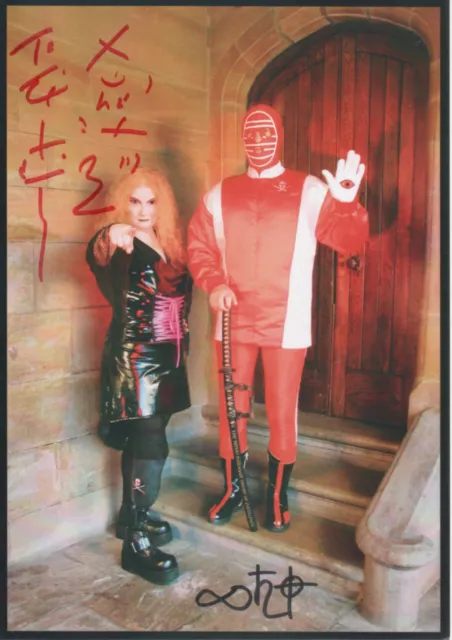 KENDO NAGASAKI & ROZ McDONALD Signed 8x6 Photo WRESTLING LEGEND COA