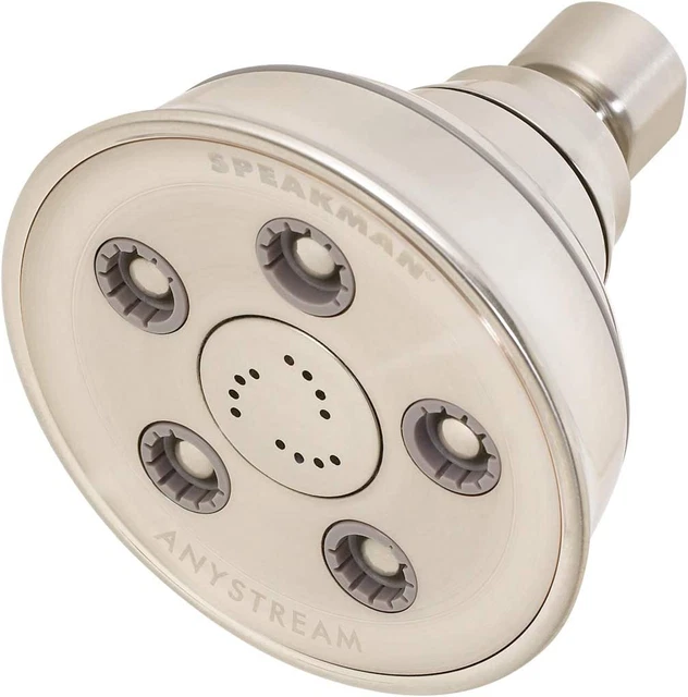 S-3014-BN-E175 Caspian Anystream Multi-Function Adjustable Shower Head, 1.75 GPM