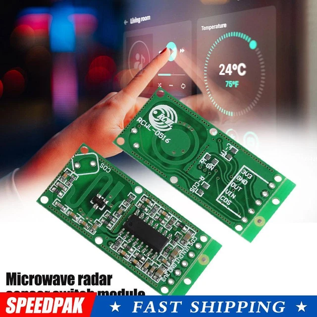 Body Induction Module RCWL-0516 MICROWAVE RADAR Sensor Module Human Body Induction Module ...