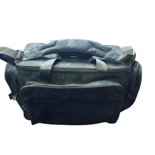 Ngt Carp Fishing Green Camo Tackle Bag Fully Insulated Holdall