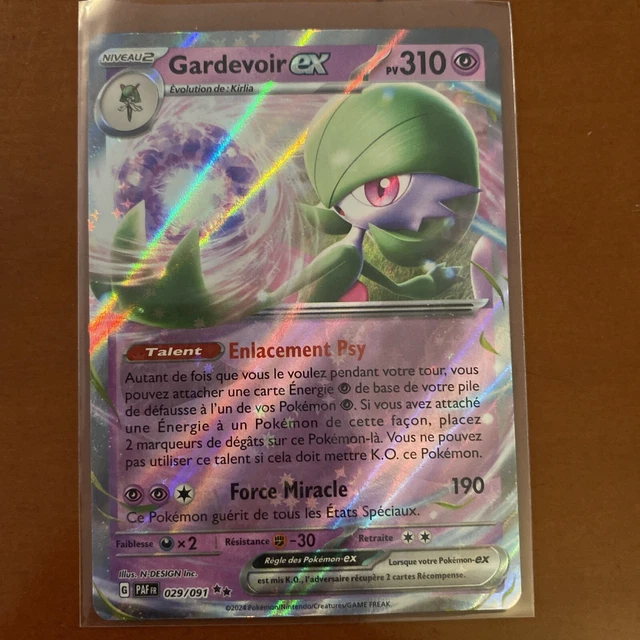 CARTE POKÉMON GARDEVOIR EX 029/091 EV4.5 PAF Destinées à Paldea NEUF EUR 1,00 - FR