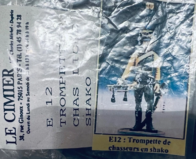 Figurine 54mm Signée Claude Alexandre – Trompette Des Chasseurs Du 1er Empire