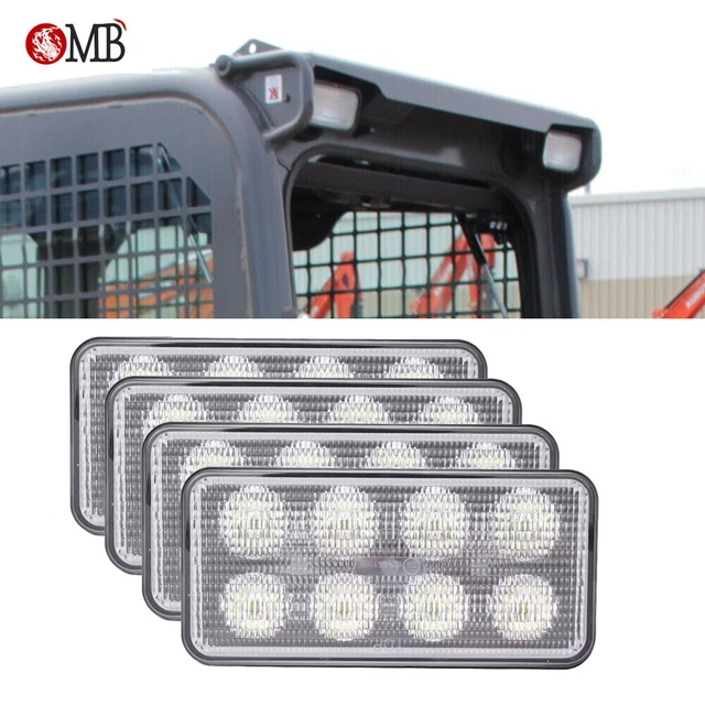 4X 60W TL790 Work Led Light Headlight Kit For Kubota Svl Skid Steers V0511-53510