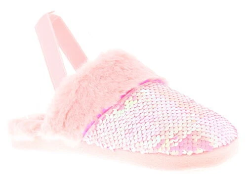 Princess Stardust Ciabatte Bambina YAZMIN Cinghia Elastica Paillettes Simil Pelo
