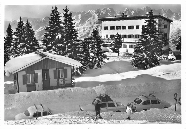 B2081) Monte Bondone D'inverno Albergo Selva Alla Cuna Animata Trento