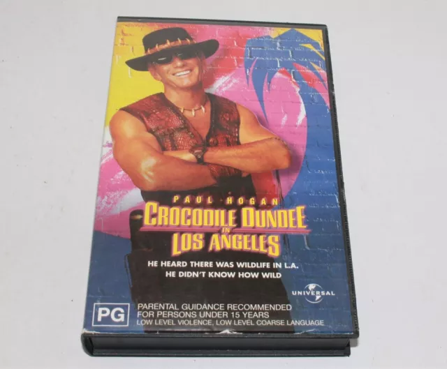 Crocodile Dundee In Los Angeles VHS Video Large Case Ex-Rental Universal