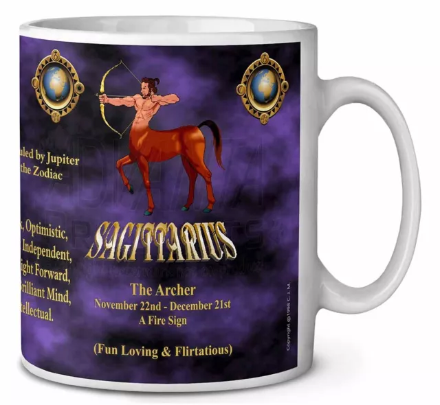 Sagittarius Star Sign of the Zodiac Ceramic 10oz Coffee Mug/Tea Cup Gift ZOD-9MG